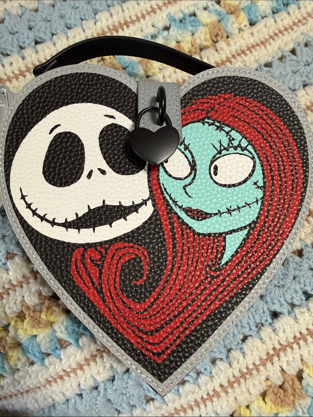 Disney Cross Body Purse Jack and Sally forever. Night before Christmas theme.